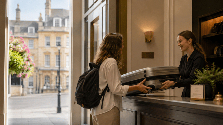 Luggage storage in Bath near the Roman Baths and station