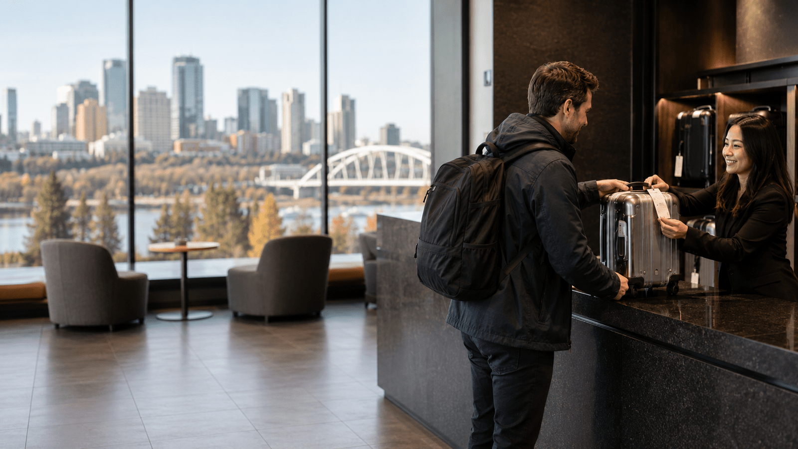 Luggage storage in Edmonton for travelers