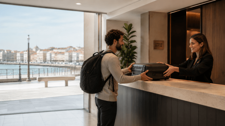 Luggage storage in Gijon near San Lorenzo Beach and Cimavilla