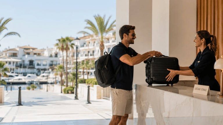Luggage storage in Marbella for beach days
