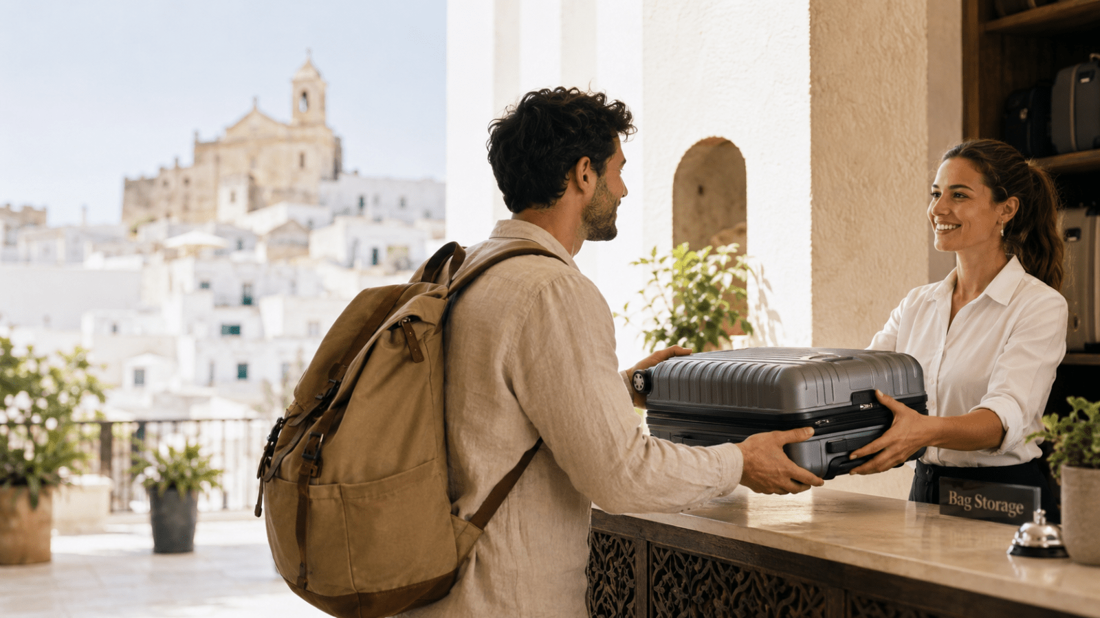 Luggage storage in Ostuni for travelers