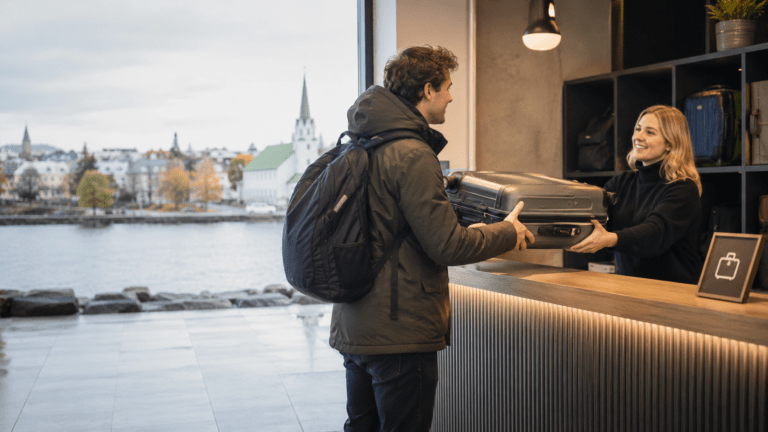 Secure luggage storage in central Reykjavik
