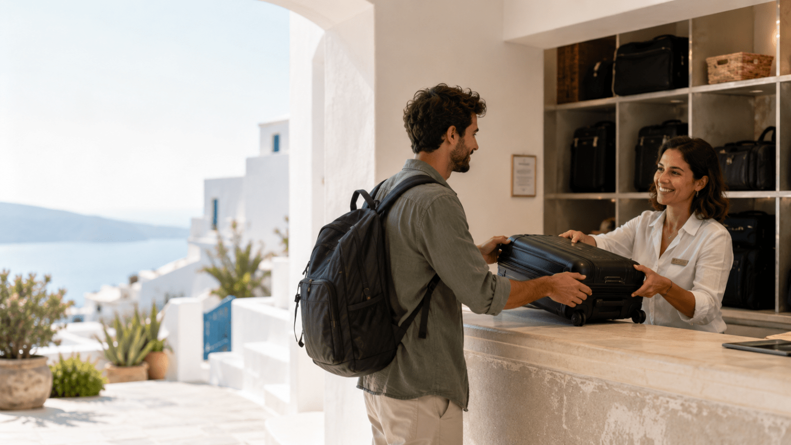 Luggage storage in Santorini for travelers