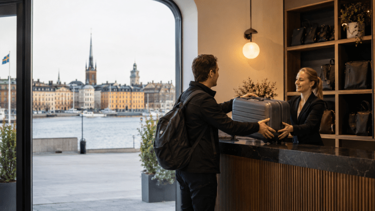Secure luggage storage near Stockholm Central and Gamla Stan