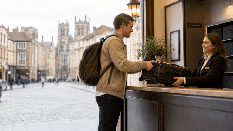 Secure luggage storage near York Minster and city walls
